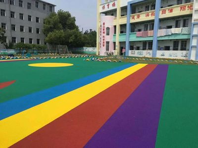EPDM平面透气型塑胶跑道场地